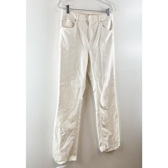 Club Monaco The Perfect Bootcut Straight Leg High Rise Jeans White 30 / 10 - Picture 5 of 9